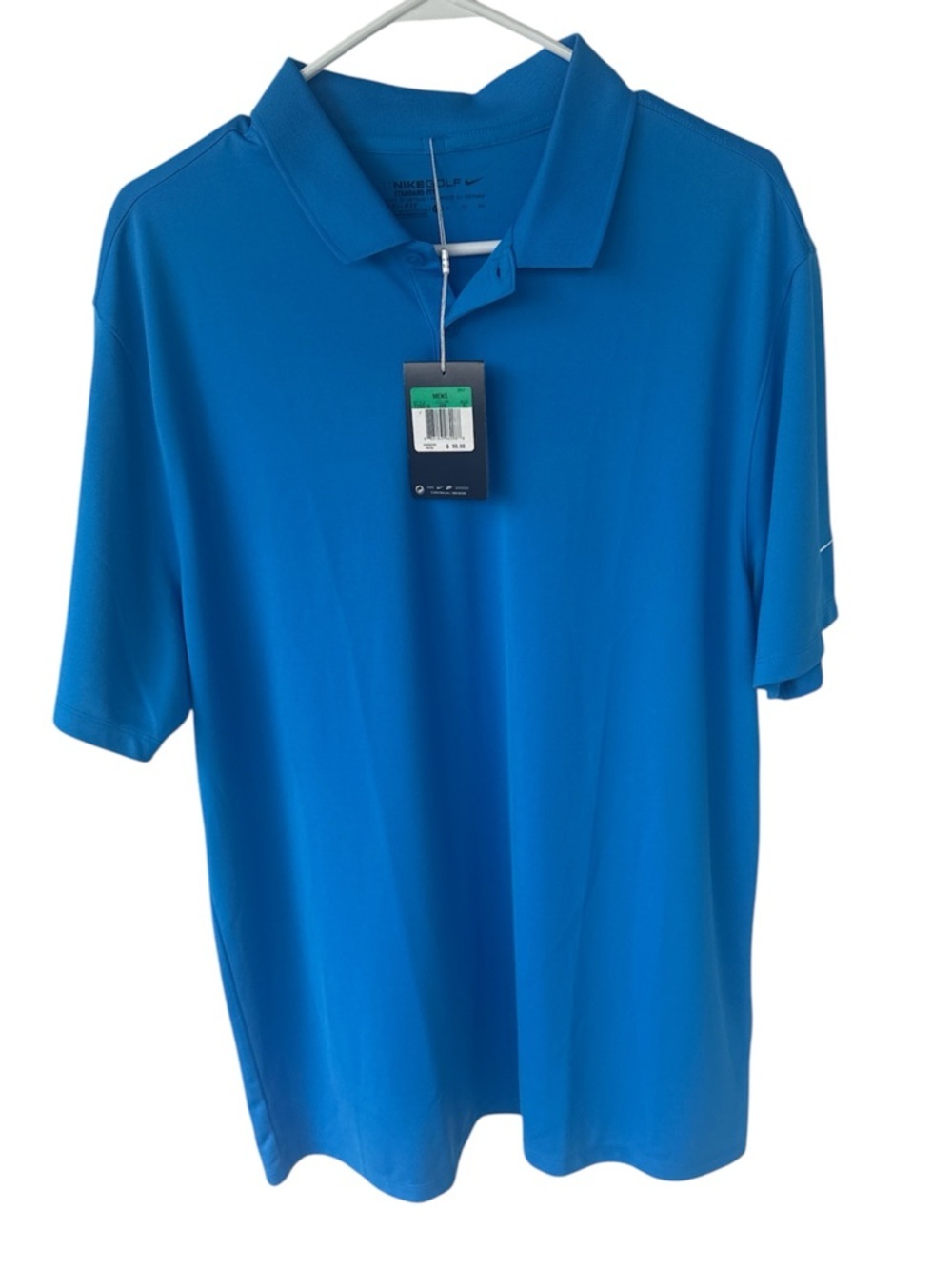 Nike Golf Dri-FIT Polo NWT XL Blue Standard Fit